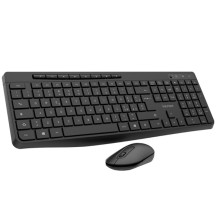 VULTECH KM-841W - KIT TASTIERA E MOUSE WIRELESS - LOW PROFILE - TASTI FUNZIONALI VULKM-841W