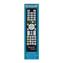 BRAVO TECHNO 3 (92602666) - TELECOMANDO PROGRAMMABILE A 3 BANCHI DI MEMORIA PER TV / VCR / DVD PLAYER / DTT / SKY BRATECHNO3