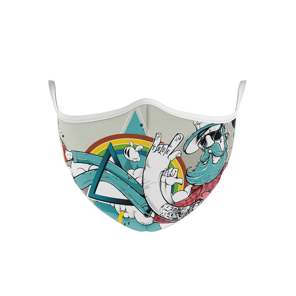 MASCHERINA ULTRA STYLE IN TNT DOPPIO STRATO - HIPPIE-L MFEEL