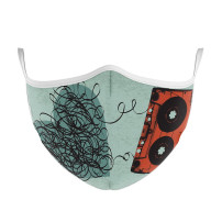 MASCHERINA ULTRA STYLE IN TNT DOPPIO STRATO - MUSIC CONNECTION-M MFEEL MUSICCONNECTION-M