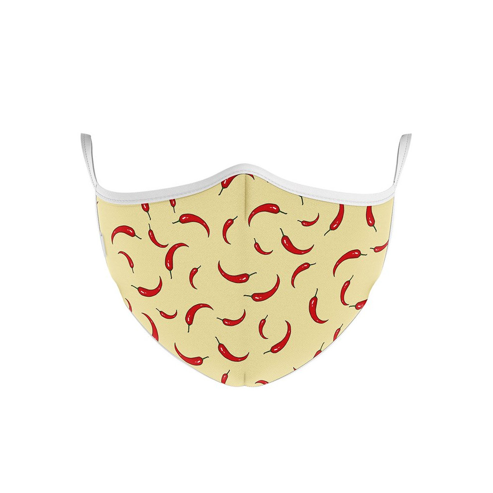 MASCHERINA ULTRA STYLE IN TNT DOPPIO STRATO - CHILI PEPPERS-M MFEEL CHILIPEPPERS-M
