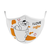 MASCHERINA ULTRA STYLE IN TNT DOPPIO STRATO - I LOVE COFFEE-S MFEEL ILOVECOFFEE-S