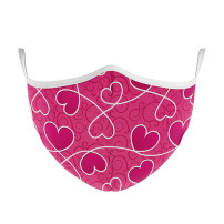 MASCHERINA ULTRA STYLE IN TNT DOPPIO STRATO - HEARTS-M MFEEL