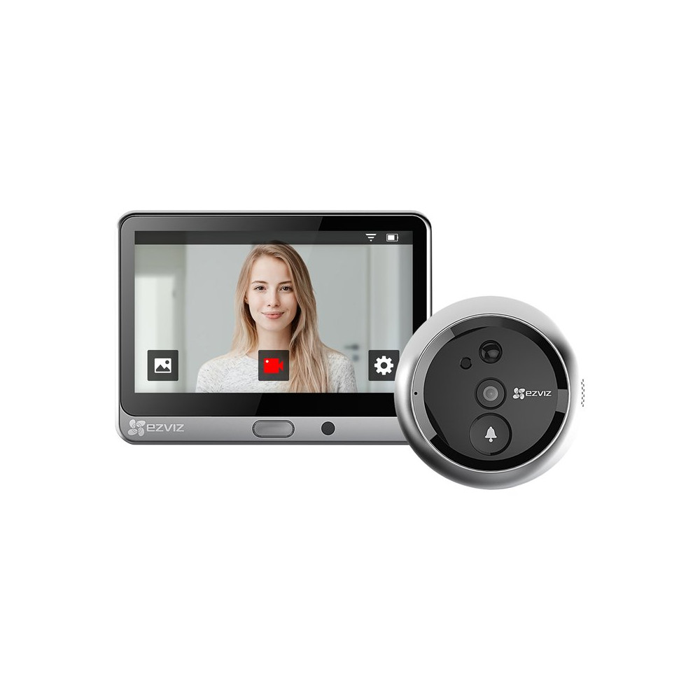 EZVIZ DP2 - VIDEOSPIONCINO TOUCH WIRELESS 2K - DISPLAY TOUCH 4.3"" - SENSORE INFRAROSSI PIR - AUDIO E VIDEO BIDIREZIONALE PIR H2