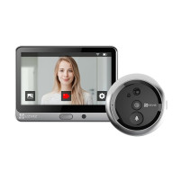 EZVIZ DP2C (ARGENTO) - VIDEOSPIONCINO WIRELESS FHD - DISPLAY 4.3"" - SENSORE INFRAROSSI PIR - AUDIO E VIDEO BIDIREZIONALE EZVCSD