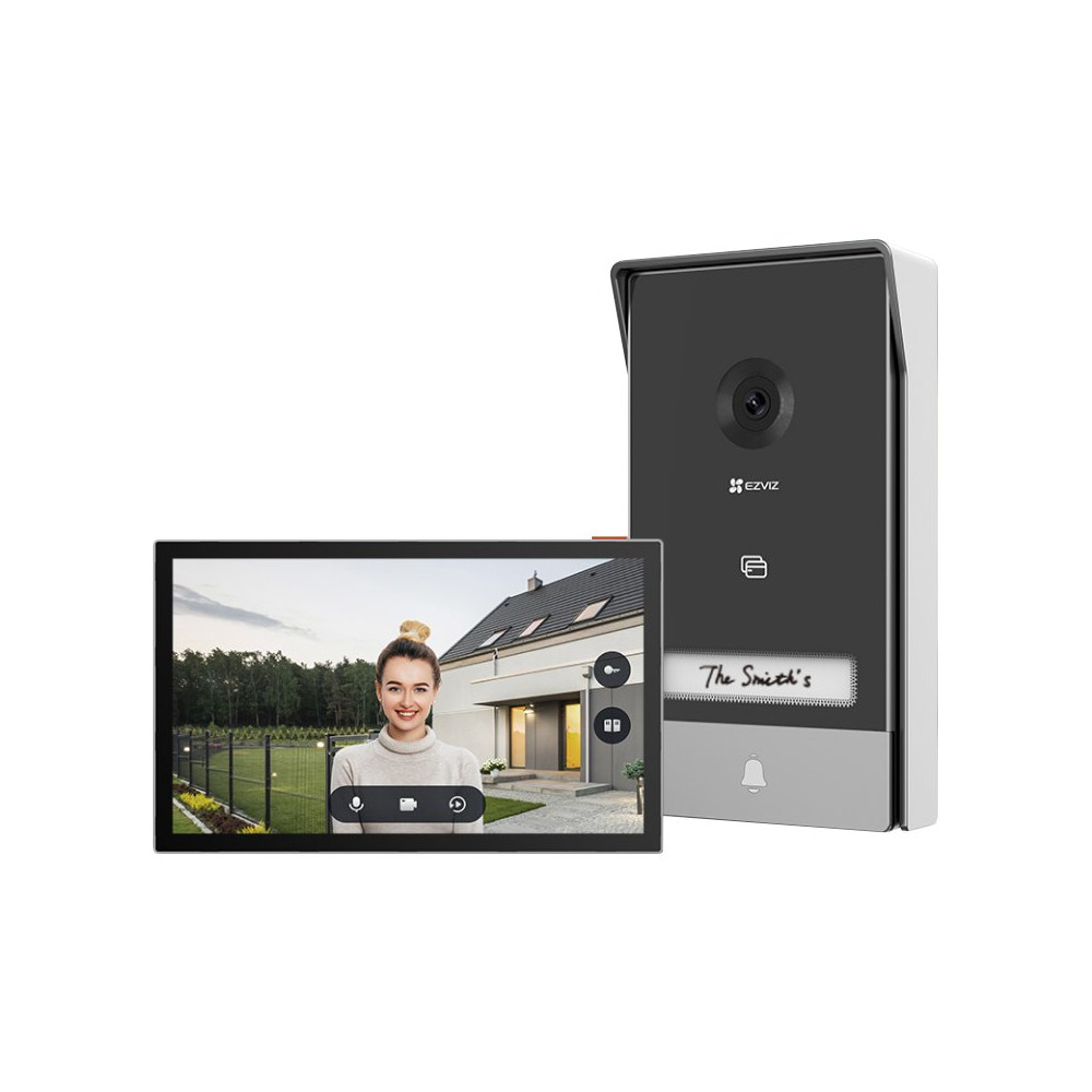EZVIZ HP7 - VIDEOCITOFONO - 2K - SCHERMO TOUCH 7"" - CONTROLLO REMOTO - RILEVAMENTO MOVIMENTO - AUDIO BIDIREZIONALE - SBLOCCO RF