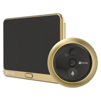 EZVIZ DP2C (ORO) - VIDEOSPIONCINO WIRELESS FHD - DISPLAY 4.3"" - SENSORE INFRAROSSI PIR - AUDIO E VIDEO BIDIREZIONALE EZVCSDP2C-