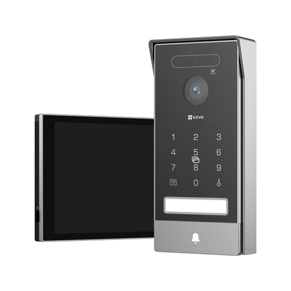 EZVIZ HP7 PRO - VIDEOCITOFONO - 4K - SCHERMO TOUCH 7"" - CONTROLLO REMOTO - RILEVAMENTO MOVIMENTO - AUDIO BIDIREZIONALE - SBLOCC