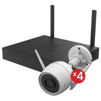 EZVIZ CS-BW3844 - SMART HOME SECURITY KIT 1 NVR X5S 8CH + 4 TELECAMERE WIFI H3C 2K EZVCSBW3844