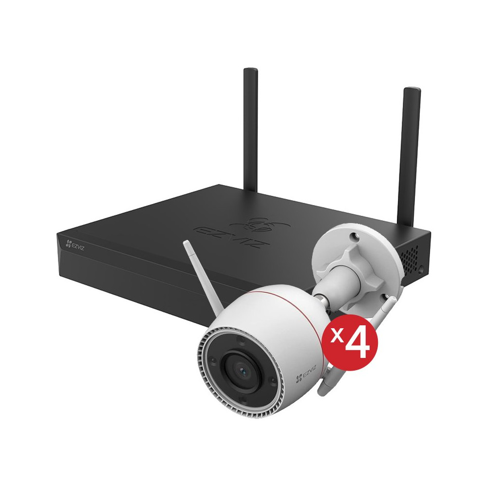 EZVIZ CS-BW3844 - SMART HOME SECURITY KIT 1 NVR X5S 8CH + 4 TELECAMERE WIFI H3C 2K EZVCSBW3844