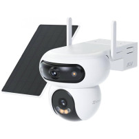 EZVIZ KIT HB90X DUAL 4G - TELECAMERA MOTORIZZATA DA ESTERNO A BATTERIA - WIFI + 4G + SOLAR PANEL- DOPPIO OBIETTIVO 2K+ - COLOR N