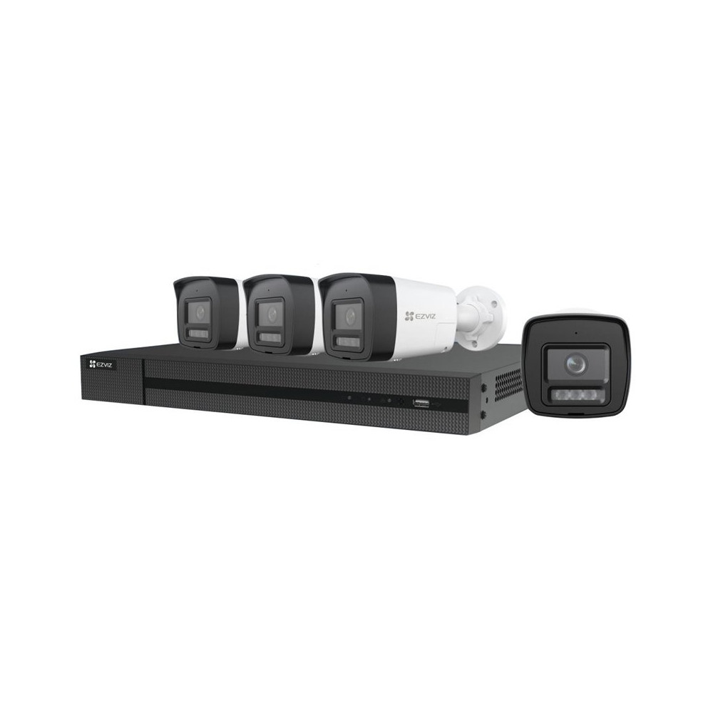 EZVIZ KIT X5K (CS-BN4884) - SMART HOME SECURITY KIT 1 NVR X5K 8CH + 4 TELECAMERE POE H3K EZVCSBN4884