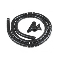 VULTECH SN21505 - SPIRALE AVVOLGI CAVO FLESSIBILE 1.5 MT NERO VULSN21505BK