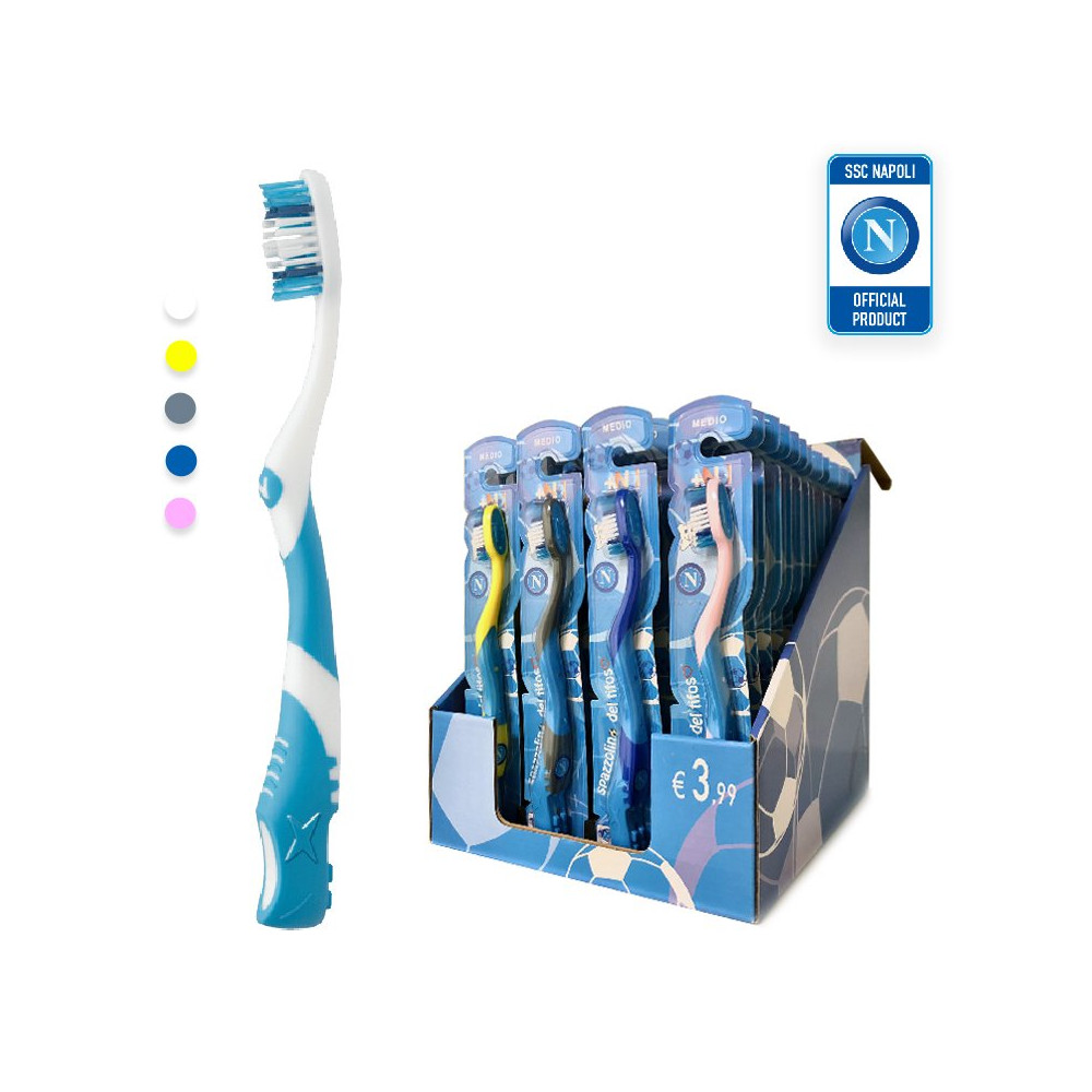 NAPOLI KST-K1NA48 - SET 48 SPAZZOLINI DA DENTI PER ADULTO (FANTASIE ASSORTITE) NEMESI KSTK1NA48AMC
