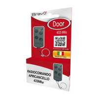 BRAVO DOOR X (90502176) - RADIOCOMANDO APRICANCELLO UNIVERSALE - AUTOAPPRENDENTE - 4 BANCHI MEMORIA - 433 Mhz BRADOORX