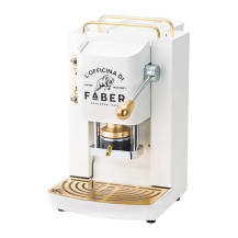 FABER PRO DELUXE BIANCO - MACCHINA PER CAFFE'' - PRESSACIALDA IN OTTONE - ELETTROVALVOLA E TERMOSTATO 95 - TELAIO IN ACCIAIO FAB