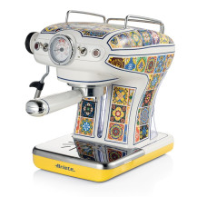 ARIETE CAFFÈ ESPRESSO POSITANO EDITION (1389) - MACCHINA PER CAFFE'' ESPRESSO - POLVERE E CIALDE - 1 O 2 TAZZE - CAPPUCCINATORE 