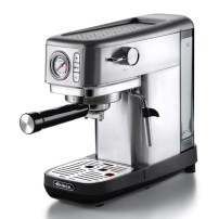 ARIETE METAL CON MANOMETRO (1381/10) - MACCHINA PER CAFFE'' ESPRESSO - POLVERE E CIALDE - 1 O 2 TAZZE -  CAPPUCCINATORE - PRESSI