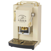 FABER PRO DELUXE SABBIA IVORY - MACCHINA PER CAFFE'' - PRESSACIALDA IN OTTONE - ELETTROVALVOLA E TERMOSTATO 95 - TELAIO IN ACCIA
