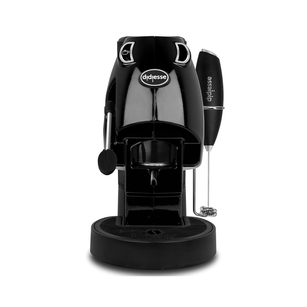 DIDIESSE BABY FROG COFFEE AND TEA (NERO) - MACCHINA DA CAFFE'' CON FRULLINO E DOPPIO PORTACIALDA - 450W DDSBABYFROGCTNERO
