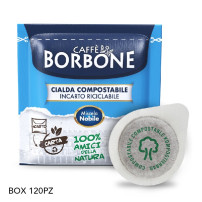 CIALDE ESE 44MM CAFFE'' BORBONE MISCELA NOBILE (BLU) - BOX 120PZ CFBCIA-BL