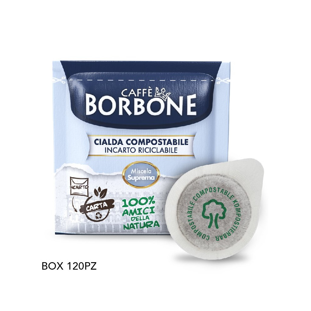 CIALDE ESE 44MM CAFFE'' BORBONE MISCELA SUPREMA (ORO) - BOX 120PZ CFBCIA-ORO