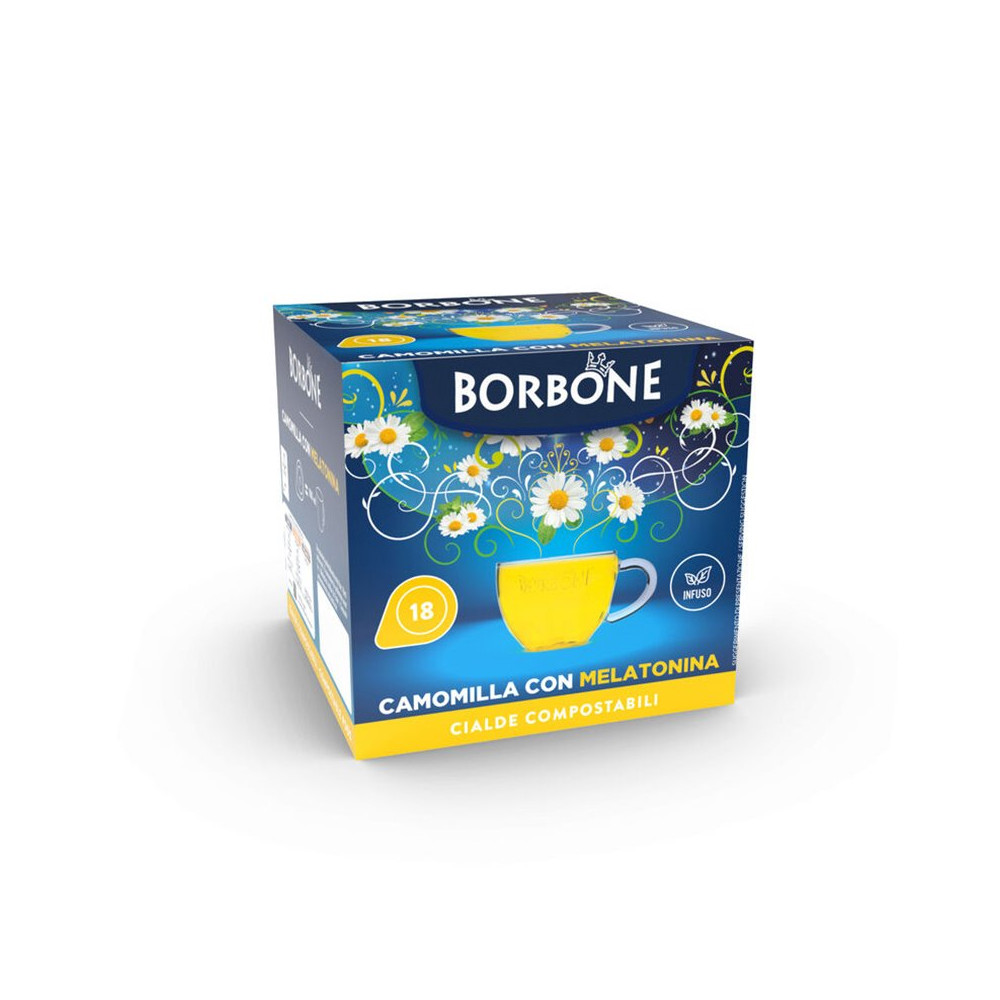CAFFE'' BORBONE CAMOMILLA E MELATONINA - CIALDE ESE 44MM - BOX 18PZ CFBCIA-CAMOMILMELAT