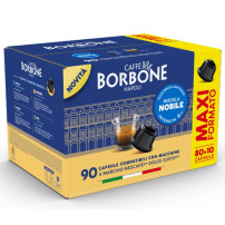 CAFFE'' BORBONE MISCELA NOBILE (BLU) - BOX 90 CAPSULE COMPATIBILI NESCAFE'' DOLCE GUSTO CFBDGBBLUNOBILE80+1N