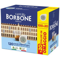 CAFFE'' BORBONE MISCELA DECISA (NERA) - CIALDE BOX 100+20PZ CFBCIA-N100+20PALAZ