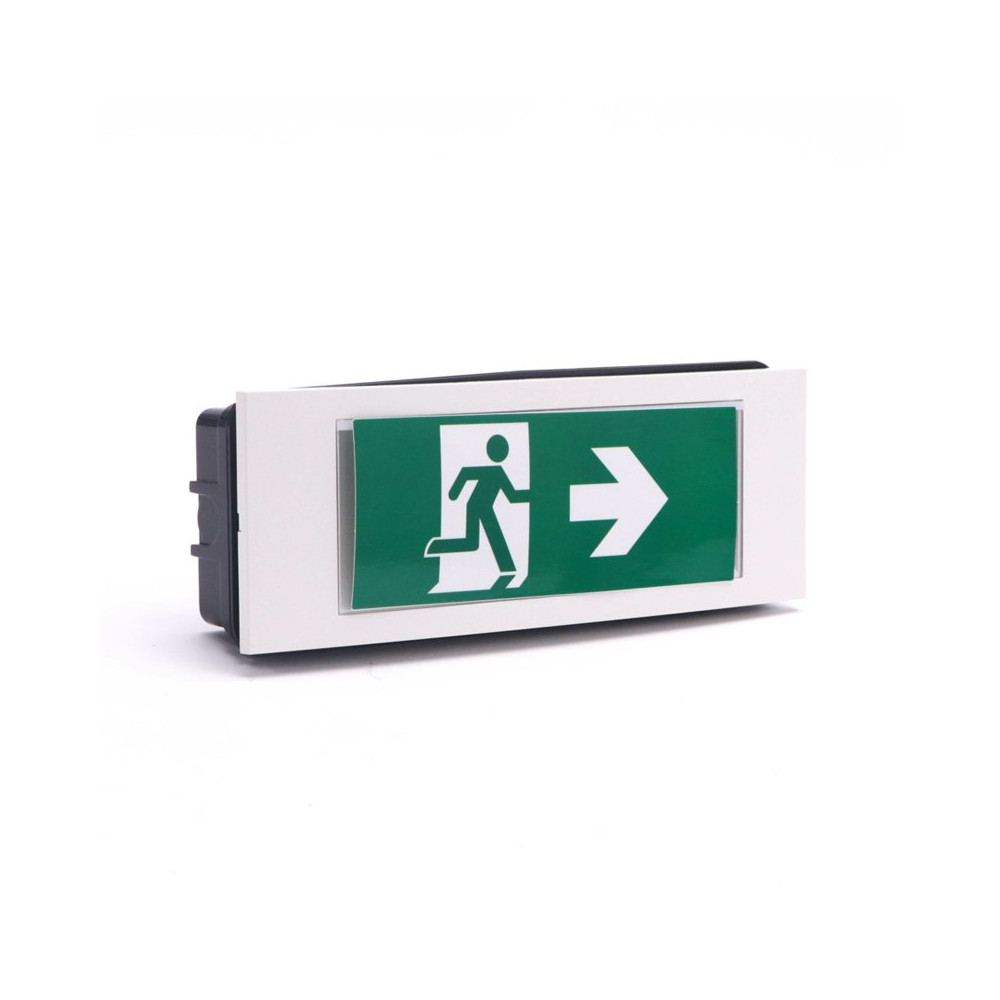 V-TAC VT-511S - LAMPADA EMERGENZA + EXIT A LUCE BIANCA 6000K - 3.8W - 110 LUMENS - IP20 VTACVT511S