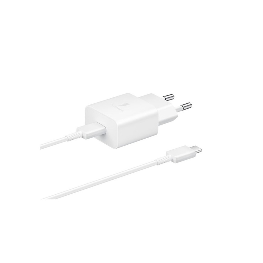 ALIMENTATORE SAMSUNG FAST EP-T1510XWEGEU 15W TYPE-C WHITE CON CAVO SAMEPT1510XWEGEU
