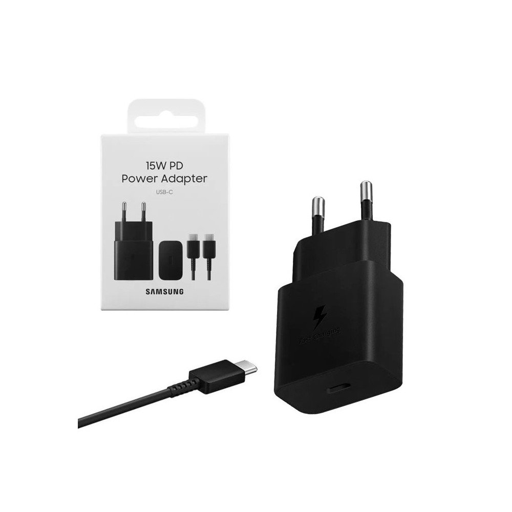 SAMSUNG FAST EP-T2510XBEGEU - ALIMENTATORE 25W USB-C BLACK + CAVO 1M SAMEPT2510XBEGEU
