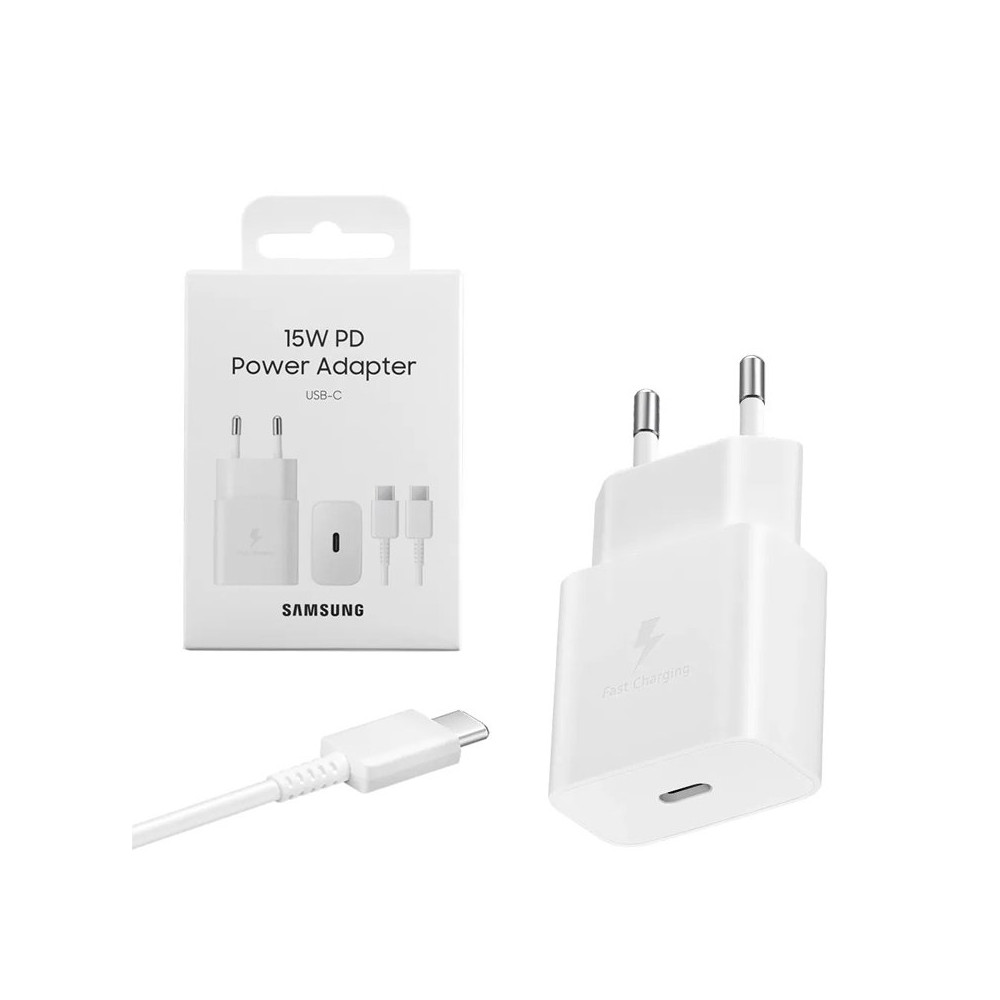 SAMSUNG FAST EP-T2510XWEGEU - ALIMENTATORE 25W USB-C WHITE + CAVO 1M SAMEPT2510XWEGEU