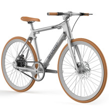 SHARP MILANO (BK-RS08E-S) CITY E-BIKE (ARGENTO METALLIZZATO) - BICICLETTA ELETTRICA - RUOTE 28"" KENDA - MOTORE 250W 36V - BATTE