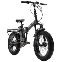 SHARP BASEL (BK-FM02E-B) FOLDABLE FAT E-BIKE (BLACK) - BICICLETTA ELETTRICA - RUOTE 20""X4"" - MOTORE 250W 36V - BATTERIA 36V 13