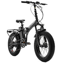 SHARP BASEL (BK-FM02E-B) FOLDABLE FAT E-BIKE (BLACK) - BICICLETTA ELETTRICA - RUOTE 20""X4"" - MOTORE 250W 36V - BATTERIA 36V 13