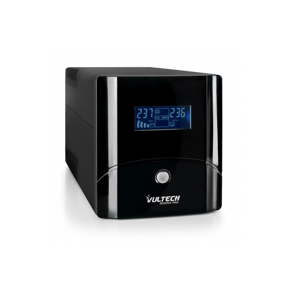 VULTECH UPS2000VA-PRO - GRUPPO DI CONTINUITÀ LINE INTERACTIVE CON LCD - 4 PRESE - 1 PRESA IEC13 VULUPS2000VA-PRO
