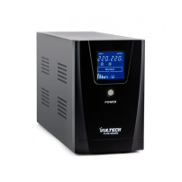 VULTECH UPS1000VA-PURE - GRUPPO DI CONTINUITÀ LINE INTERACTIVE CON ONDA SINUSOIDALE PURA - LCD - 2 PRESE - 1 PRESA IEC13 VULUPS1