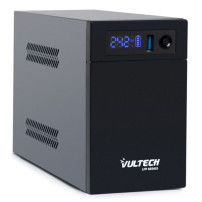 VULTECH UPS1000VA-LFP - GRUPPO DI CONTINUITÀ LINE INTERACTIVE CON SCHERMO LED E BATTERIA LITIO FERRO FOSFATO - 2 PRESE - 1 USB V