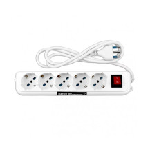 VULTECH MU-01 - MULTIPRESA BIPASSO 5 INGRESSI CON TASTO ON/OFF VULMU-01
