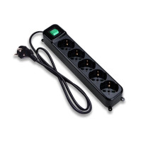 TECNOWARE POWER CLEANER 5 (FMP5GIG) - MULTIPRESA A 5 USCITE SCHUKO/ITALIANE TECFMP5GIG
