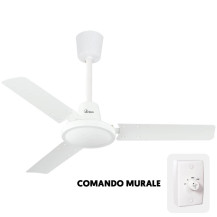 ARDES CLOUD (AR5A90) - VENTILATORE A SOFFITTO CON COMANDO MURALE - 3 PALE 90CM - 65W - 3 VEL. ARDAR5A90