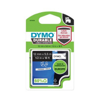 DYMO 1978364 D1 Nastro in vinile 12mm x 5,5m Nastro Nero su bianco