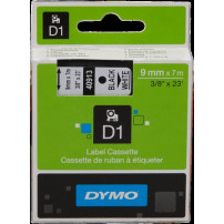 DYMO 40913 Nastro standard D1 autoadesivo Nastro Nero su bianco