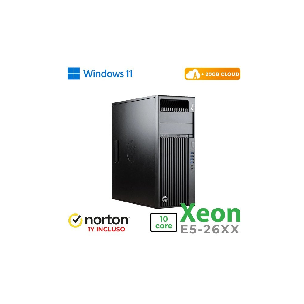 RINOVO WKS HP Z440 Xeon 10Core E5-2660 DDR4 32GB SSD 256GB NVD QUADRO K4000 3GB W11P UPG CLOUD20GB G