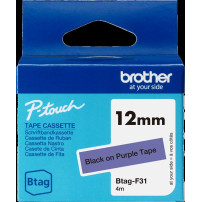Brother Btag-F31 Nastro Nero su viola