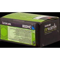 Lexmark 802HC ciano toner (80C2HC0)