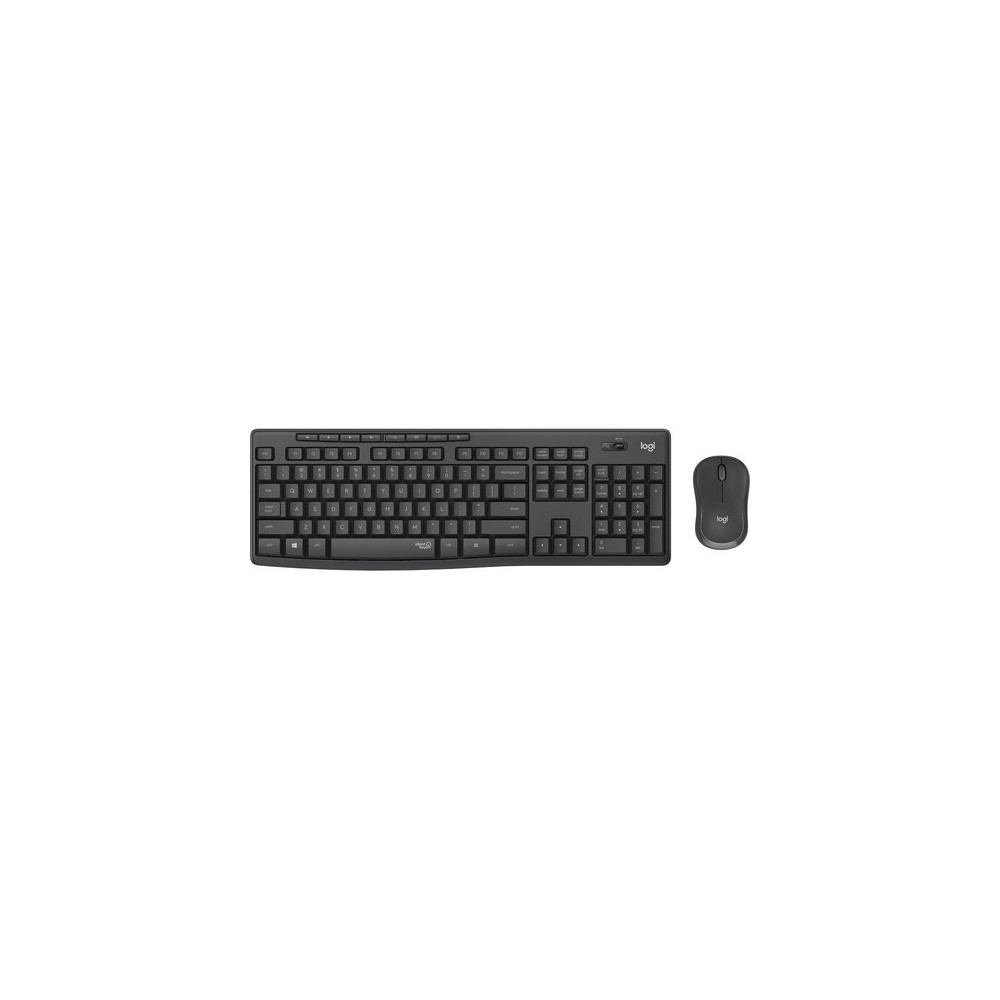 LOGITECH BUNDLE TASTIERA WIRELESS+MOUSE DESKTOP MK295 SILENT COMBO, USB, LAYOUT ITA, COLORE GRAFITE