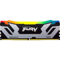 Kingston CU-DIMM 24 GB DDR5-8400, RAM (argento/nero, KF584CU40RSA-24, FURY Renegade RGB, INTEL XMP)