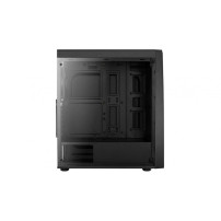 Aerocool Bolt Mid-Tower RGB PC Gaming Case, ATX, Full Acrylic Side Panel, RGB LED Strip Included, 13 Lighting Modes, 1 x 120mm B